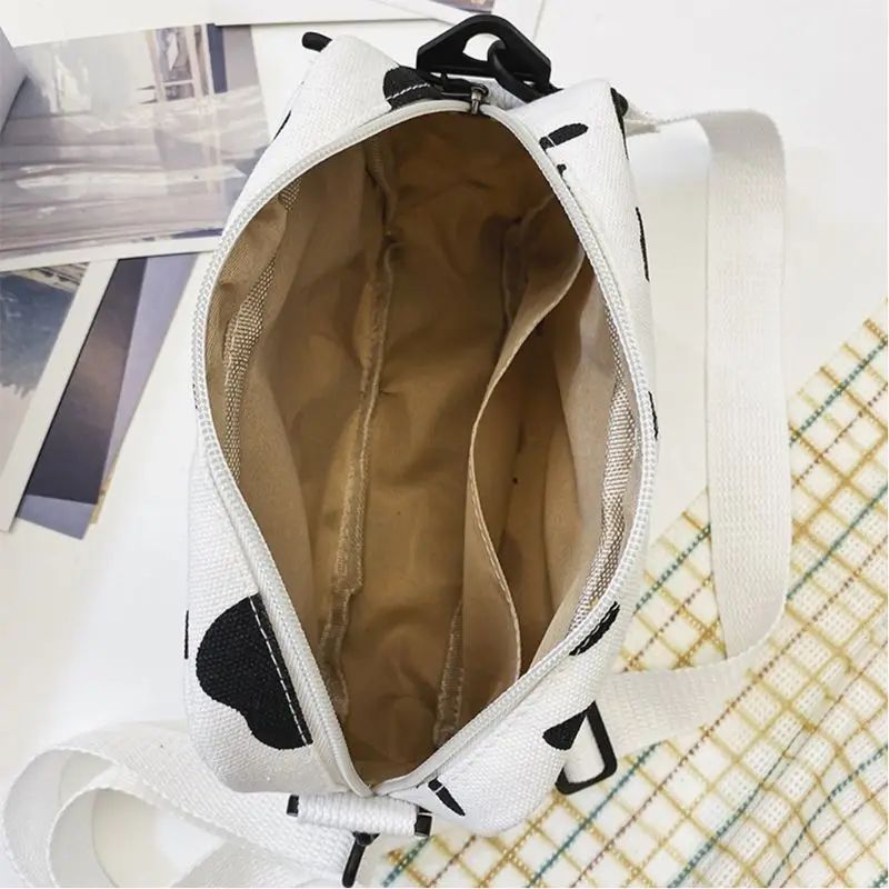 

Women Girls Cartoon Cow Print Shoulder Crossbody Bag Lady Tote Satchel Purse