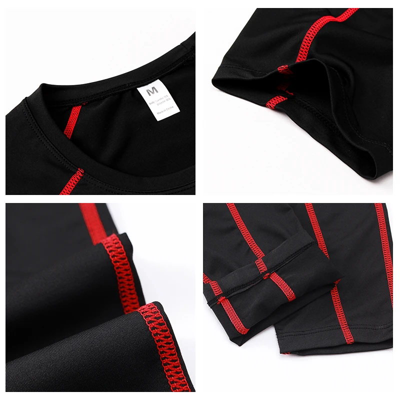 2 шт. компрессионный Быстросохнущий облегающий спортивный костюм мужской