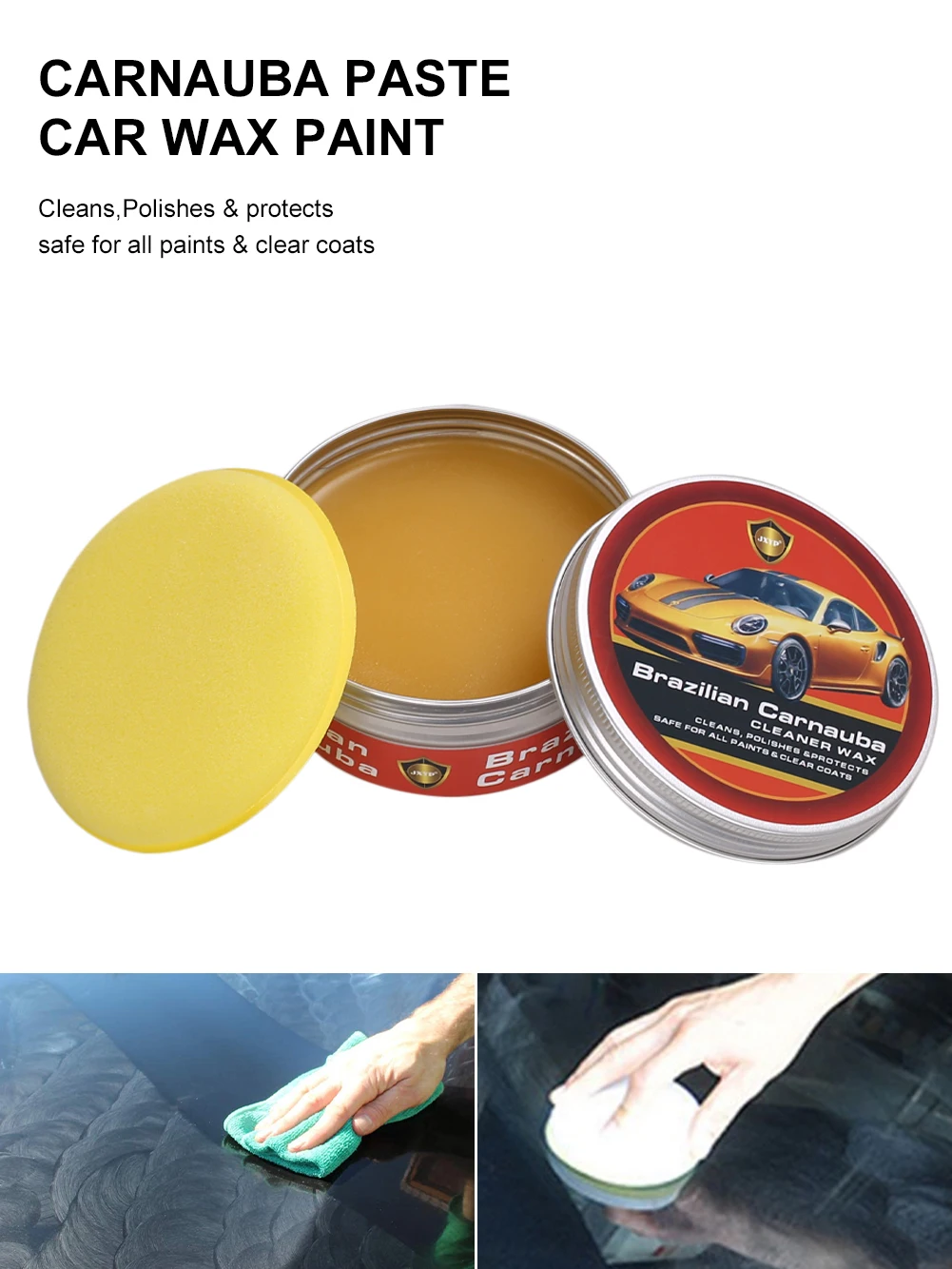 

Car Wax Crystal Plating Set Hard Glossy Wax Layer Covering Paint Surface Coating Formula Waterproof Film Car Polish Maintenance