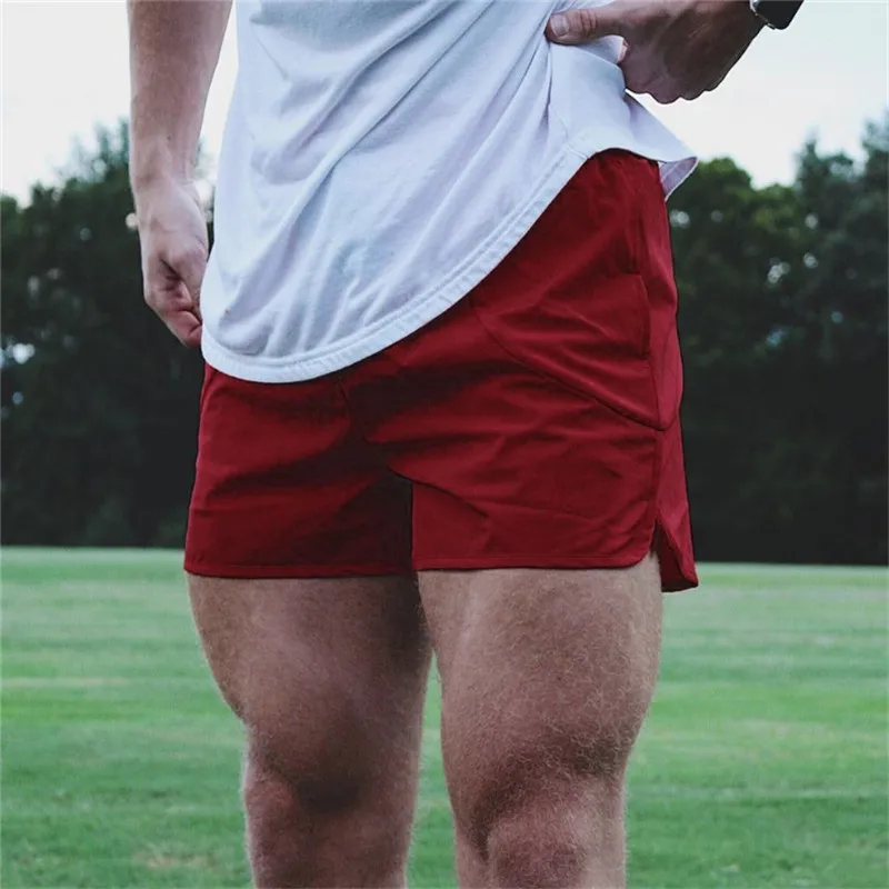 

2021 New Splicing Gyms Running Shorts Men Sport Fitness Dry Fit Short Pants Male Tennis Basketball Soccer Sport Training Shorts