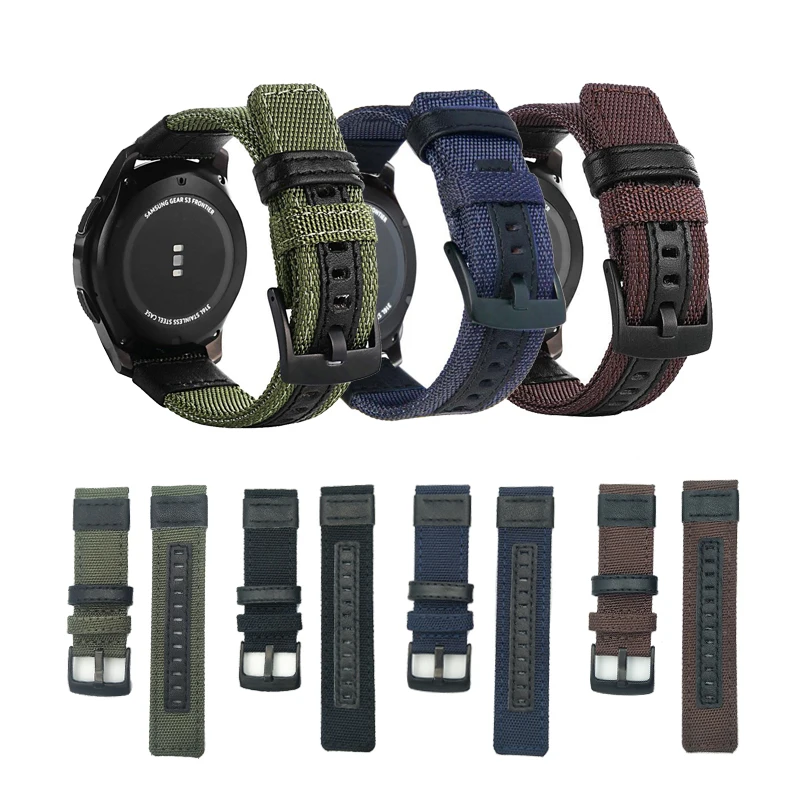 

22mm watch band nylon for samsung galaxy watch 46mm 42mm band for samsung active 2 band for samsung galaxy watch band