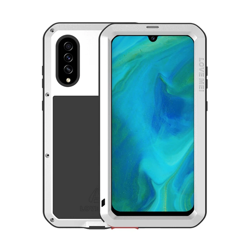 Love Mei Brand Case For Samsung Galaxy A70s Shockproof Metal Cover (6.7 inch) Full Body Armor Phone With Glass |