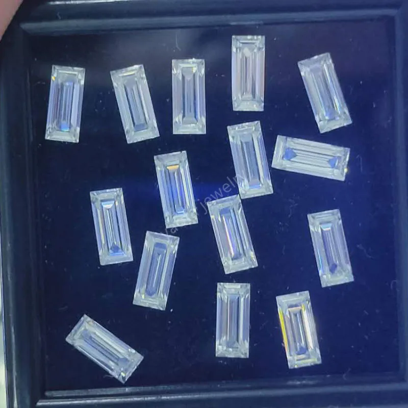 Заводская цена VVS1 D белый цвет фотоэлемент изумрудная огранка Муассанит камень