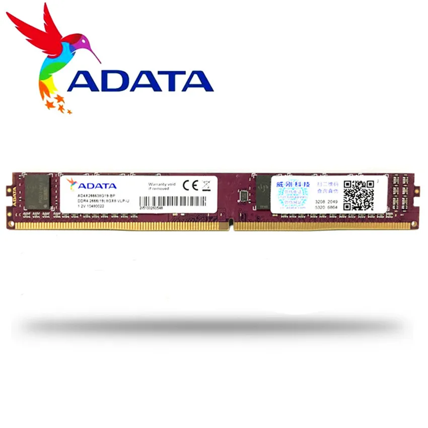 ADATA PC DDR4 ram 4 ГБ 8 16 2666 МГц или 2400 DIMM настольная память поддержка материнской платы PC4