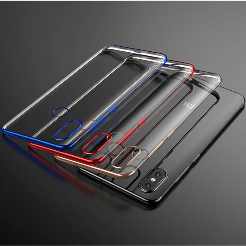 Мягкие ТПУ чехлы накладки для Xiaomi mi Mix 2 2S 8 A1 6 A2 Red 5 Plus S2 4A Note 4 4X 5A 6X 5X прозрачный