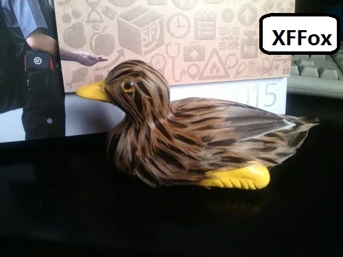 

small simulation duck model foam&furs real life cute duck bird model gift about 15x7cm xf2200
