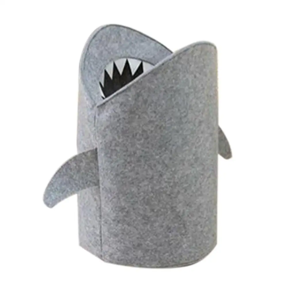 Nordic корзина для хранения белья с изображением акулы дизайн войлочной ткани