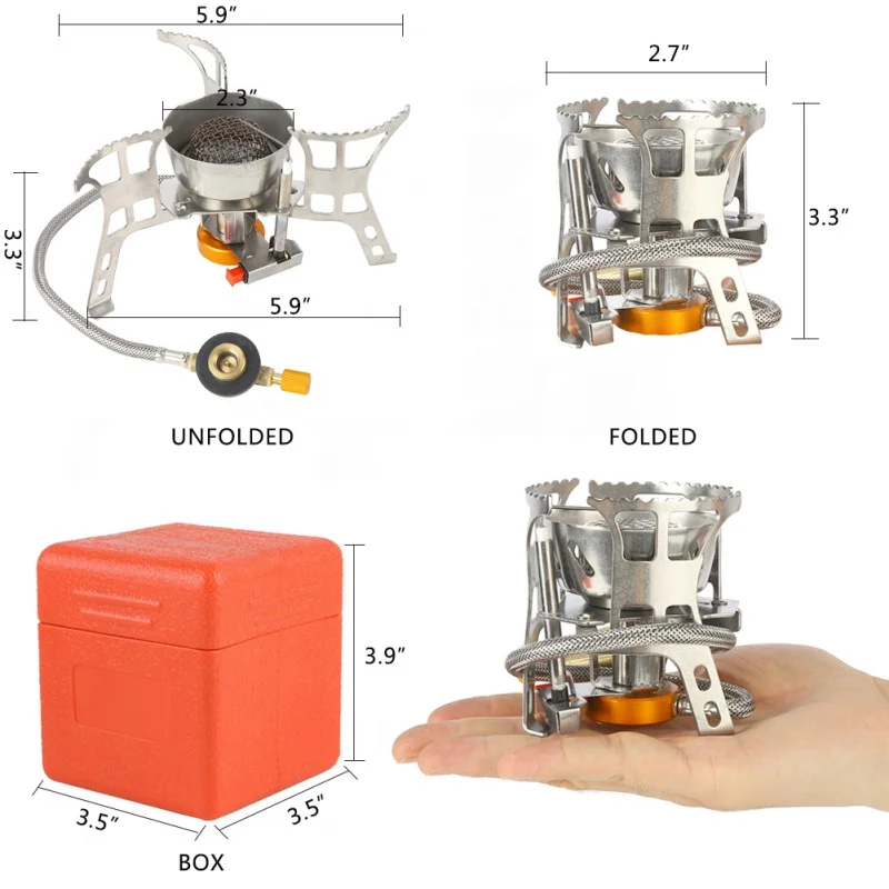 

Outdoor Gas Stoves Camping Gas Burner Hiking Portable Split Stove Electronic Stove Windproof Cooking Stove Burner #