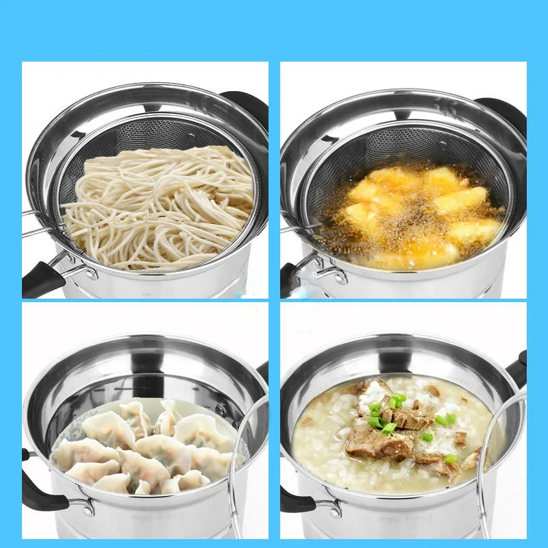 Многофункциональная фритюрница из нержавеющей стали утолщенная лапша горшок