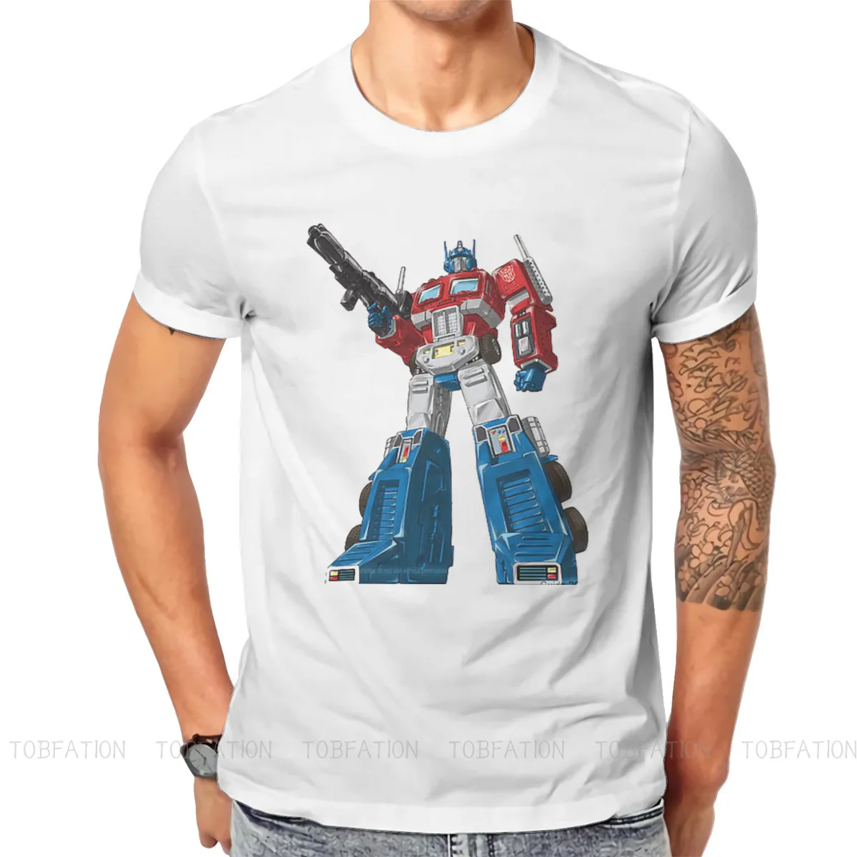 

Transformer Autobots Film Optimus Prime T Shirt Vintage Grunge Summer Large Cotton Men's Tops Harajuku Crewneck TShirt