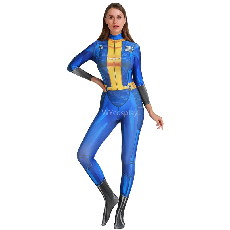 Роскошный костюм для косплея Fallout 4 Vault Хэллоуина с персонажами из игры женщин
