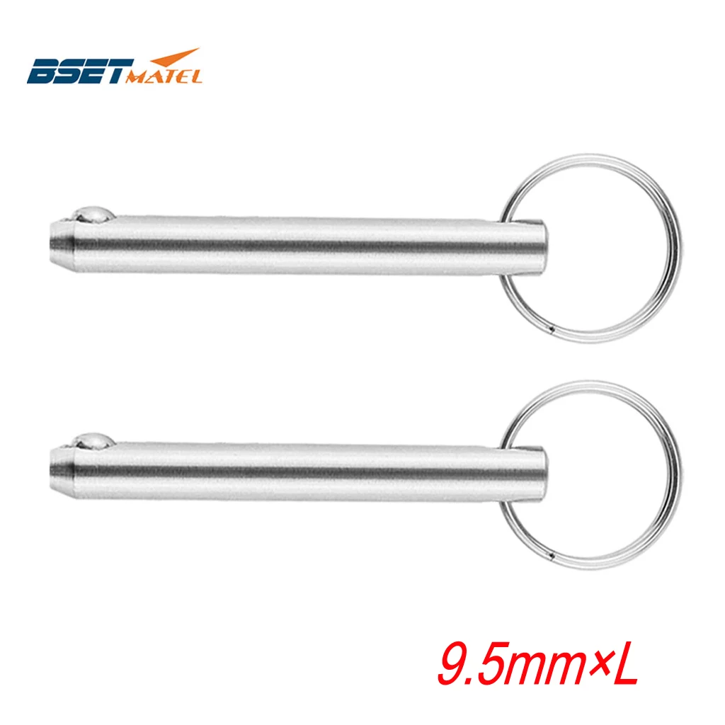 

2PCS/Lot 3/8inch 9.5mm Stainless Steel 316 Quick Release Ball Pin for Boat Bimini Top Deck Hinge Marine Boat Accessories