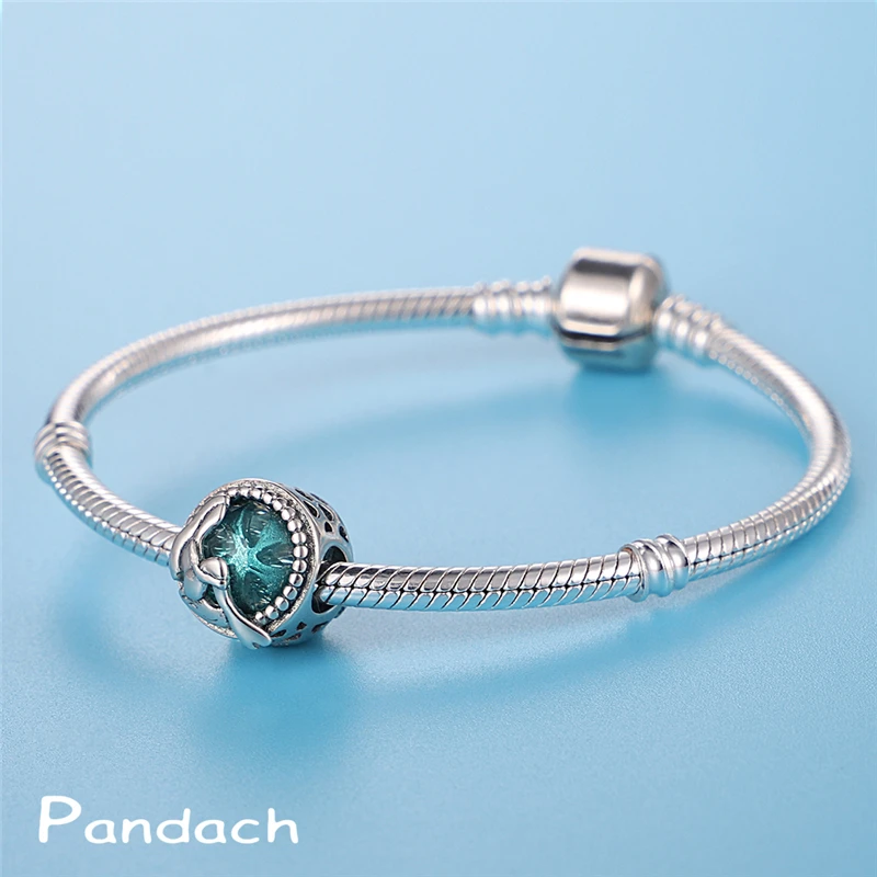 

2021New Genuine 925 Sterling Silver Mermaid Teardrop Fit Original Pandora Bracelet&Bangle Making Fashion DIY Jewelry For Women