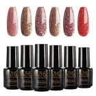 MIZHSE УФ-гель для маникюра ногтей Алмазный Блеск УФ Гель-лак для ногтей Качество отмачиваемый Гель-лак цвета розового золота серия УФ-гель