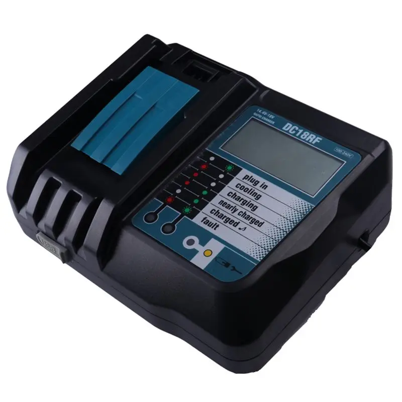 14.4V 18V Li-Ion Battery Charger Voltage Current Lcd Digital Display For Makita Dc18Rf Bl1830 Bl1815 Bl1430 Dc14Sa Dc18Sc Dc18Rc |