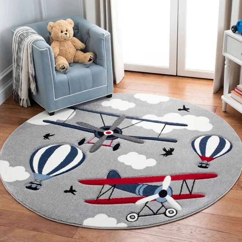 

Cartoon Game Rugs Round Floor Carpet Rug Developing Mat Puzzle Game Playmat Carpets Educational Toys for Kids 100cm