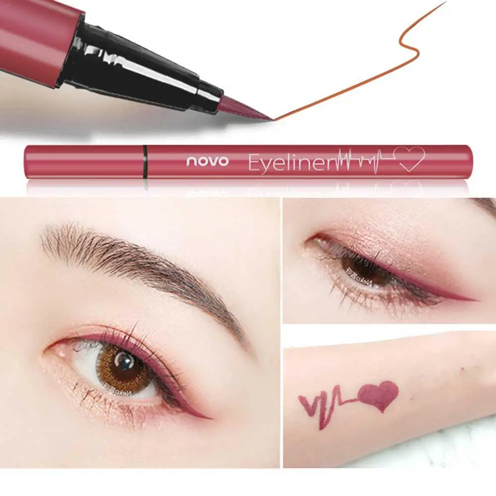 Жидкая подводка для глаз магнитная Водостойкая Подводка розовое золото макияж