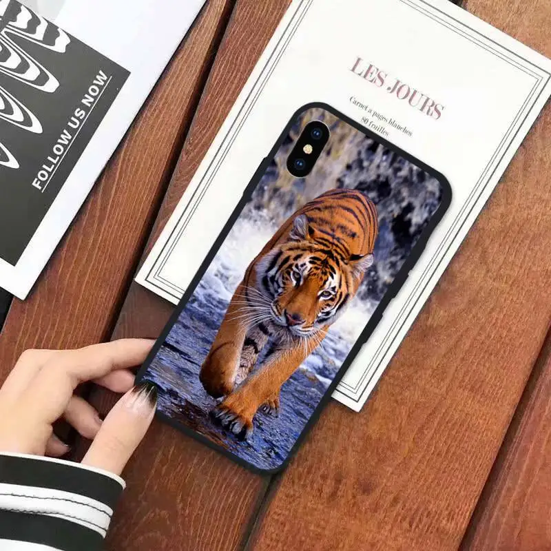 

Tiger ferocious king of the forest Phone Case for iPhone 11 12 mini pro XS MAX 8 7 6 6S Plus X 5S SE 2020 XR luxury coque funda