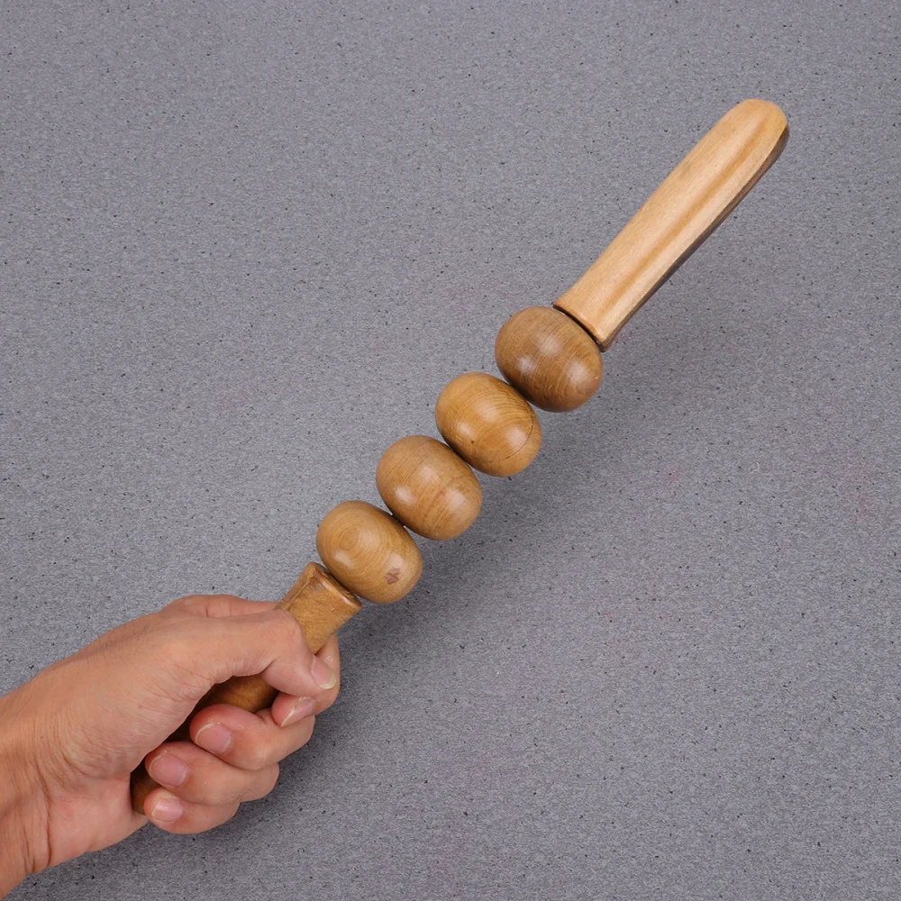 

Wooden Roller Manual Body Stick Pratical Relax Massaging Stick Roller Muscle Roller Stick