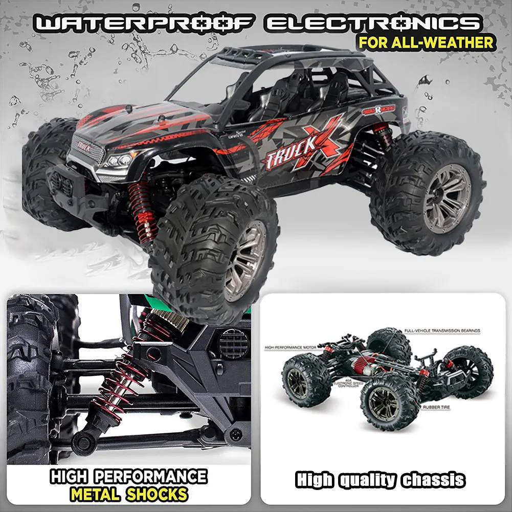 Pokich RC 1: 16 внедорожный Радиоуправляемый автомобиль 4WD 2 4 ГГц высокоскоростной