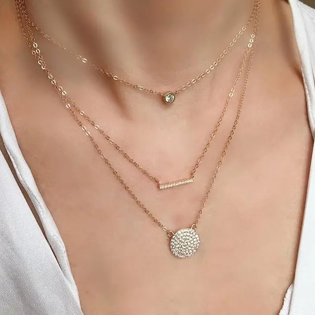 Женское ожерелье из серебра 925 пробы с фианитом | Украшения и аксессуары