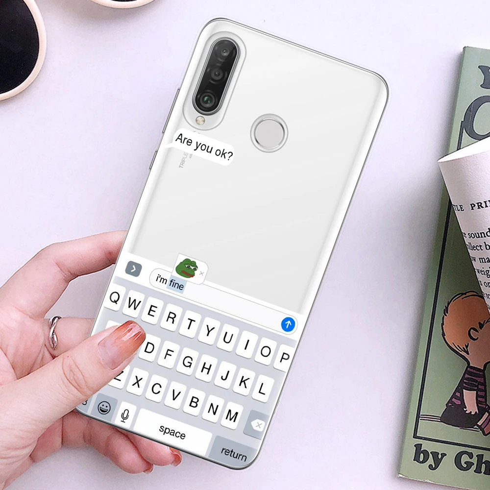 Забавный Meme Are You Ok I Am Fine чехол для телефона Fundas Coque Huawei Mate P10 P20 P30 Honor 10 20 Lite Pro 10i 8X 8C 9X