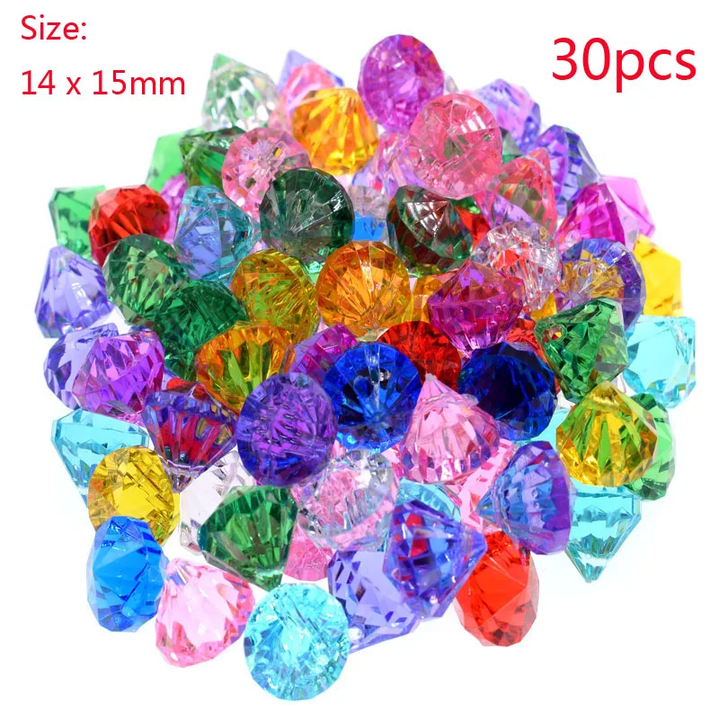 

Акриловые разноцветные бусины для декора 15 м