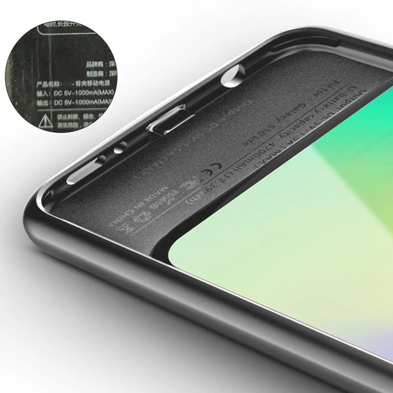 

4700mAh Battery Charger Case for Samsung S10 S10e 5000mAh for Samsung S10+ 10plus Powerbank Phone Cover Power Bank Charging Case