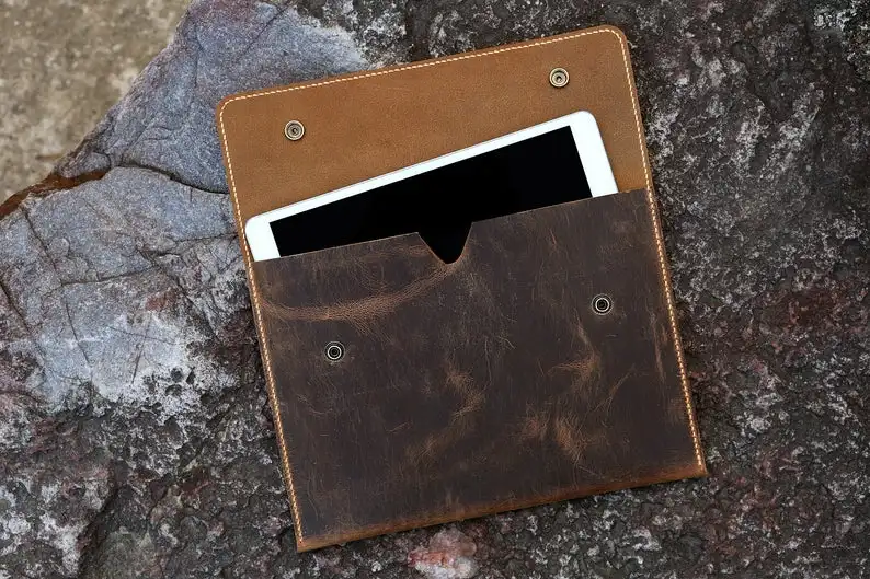 Персонализированный деревенский чехол из натуральной кожи для нового 2018 iPad Pro 11 12