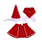 Рождественский костюм для питомца, 3 предмета, удобная Рождественская шапка Санта, женский шарф, очаровательный Рождественский костюм для щенка