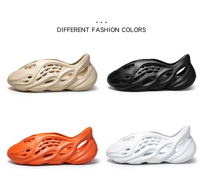 

Summer Men Casual Sandals Outdoor Women Beach Shoes Fashion Indoor Slippers High Quality Lazy Hole shoes Couple 35-44 multicolor