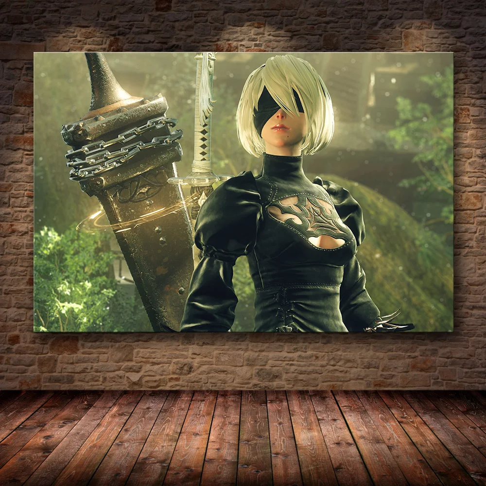 21 Картина для украшения плаката без рамы NieR: Automata на HD холсте, Картина на холсте, художественная настенная живопись, картины на холсте - Цвет: 21