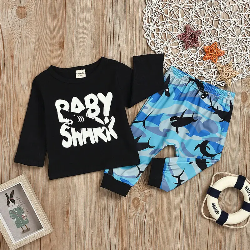 Комплекты одежды для маленьких мальчиков комплекты длинная футболка топы + штаны