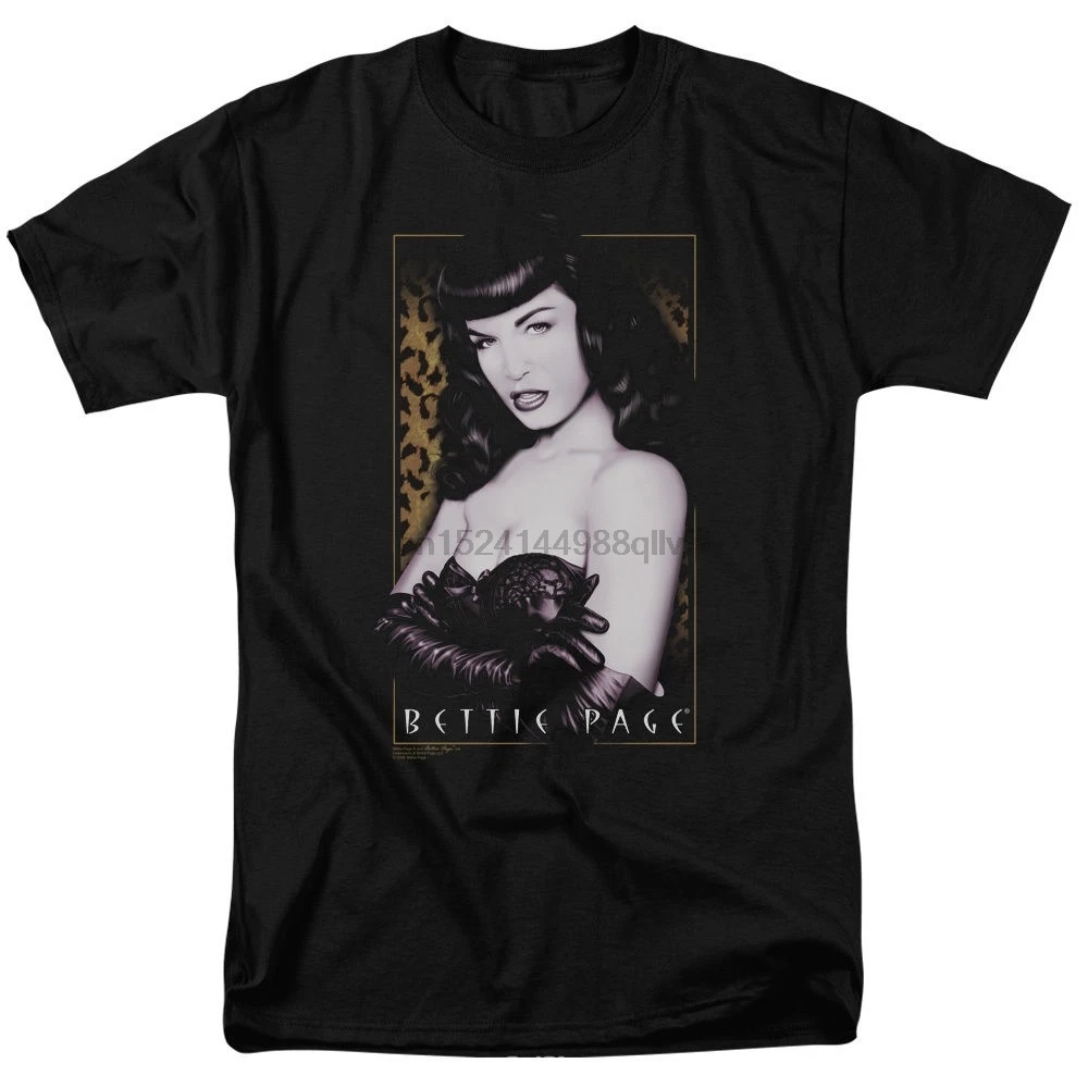 Винтажный стиль Bettie Page Pin up модель новый Cheetah Сексуальная в черной коже футболка S
