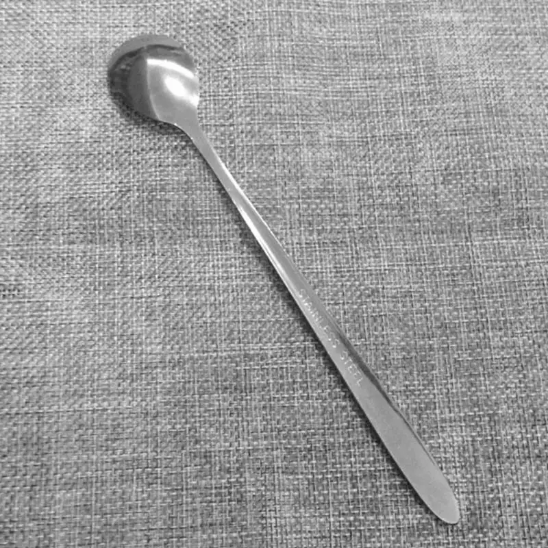 

5Pcs Coffee Latte Spoon Food Grade Stainless Steel 16CM Long Handle Glass Ice Cream Sundae Tea Spoon Kitchen Tableware