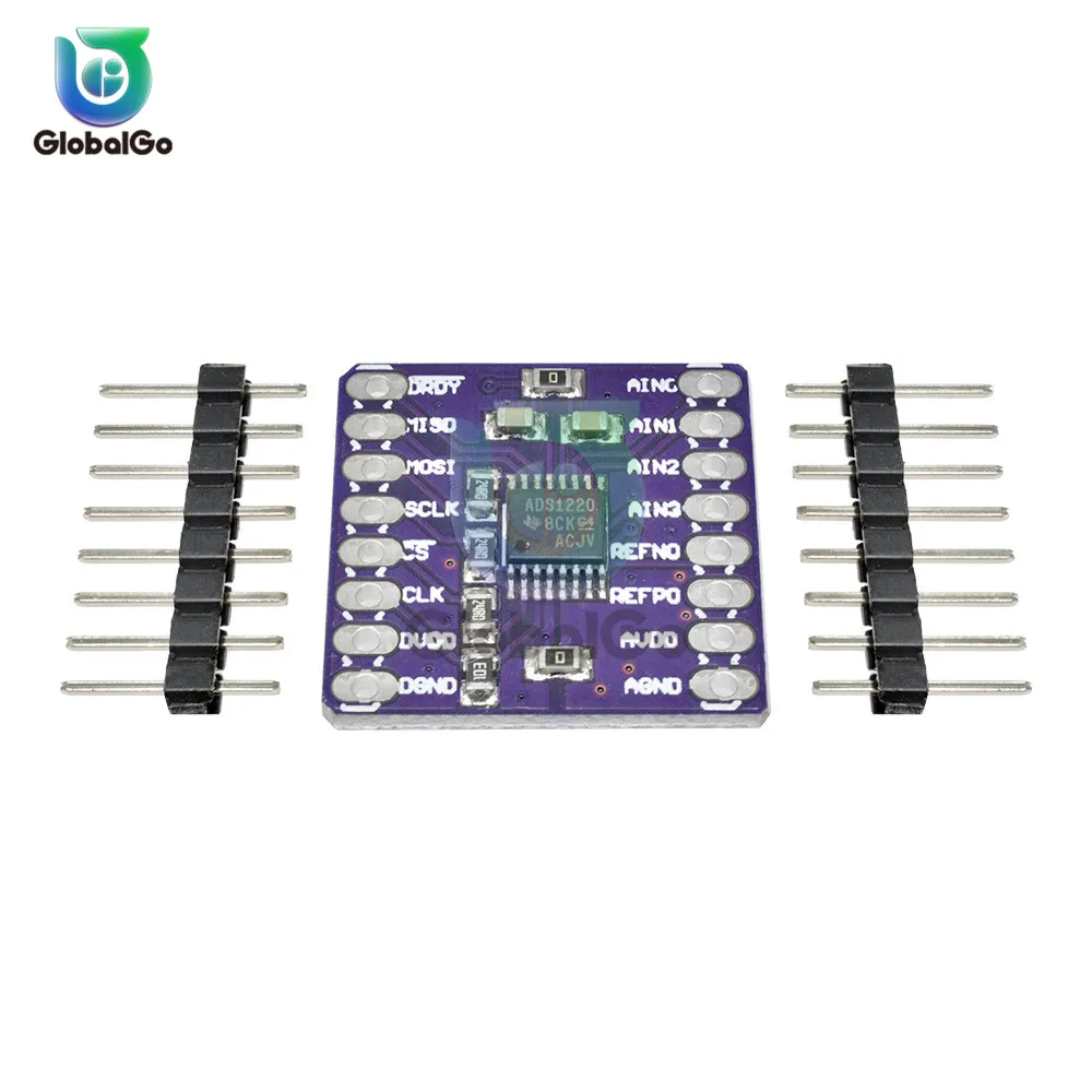 CJMCU-1220 ADS1220 A/D 8pin преобразователя постоянного тока ADC SPI 24 битный аналого-цифровой