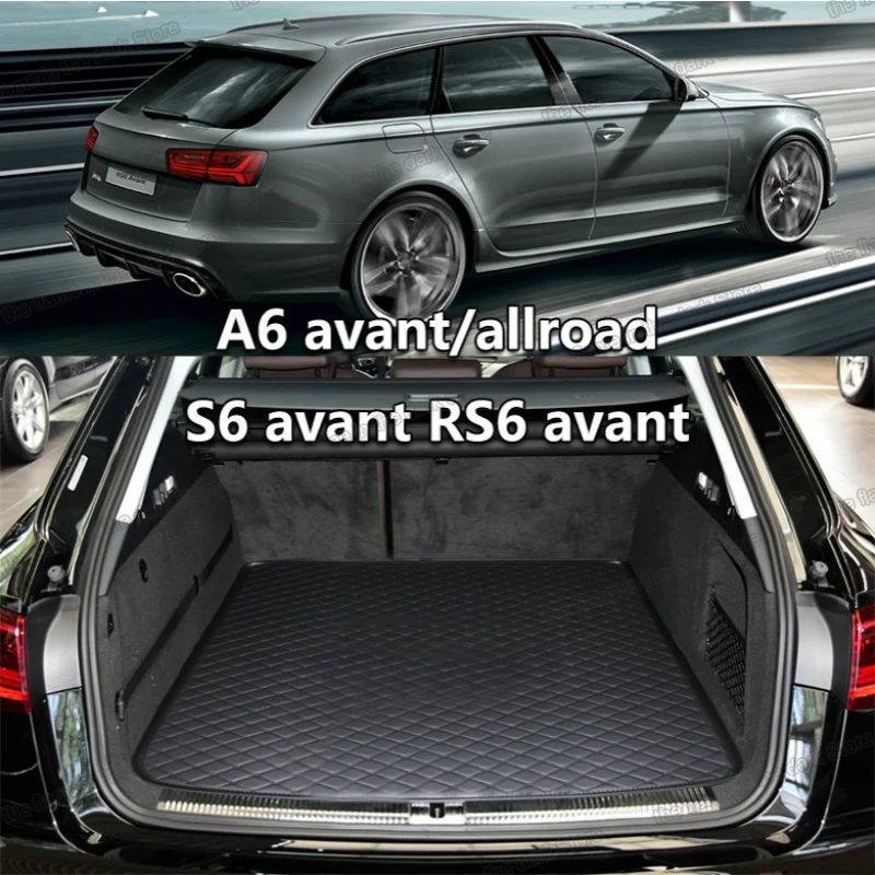 Кожаный коврик lsrtw2017 для багажника автомобиля подкладка груза audi a6 c6 avant s6 rs6 c5 c7 2020
