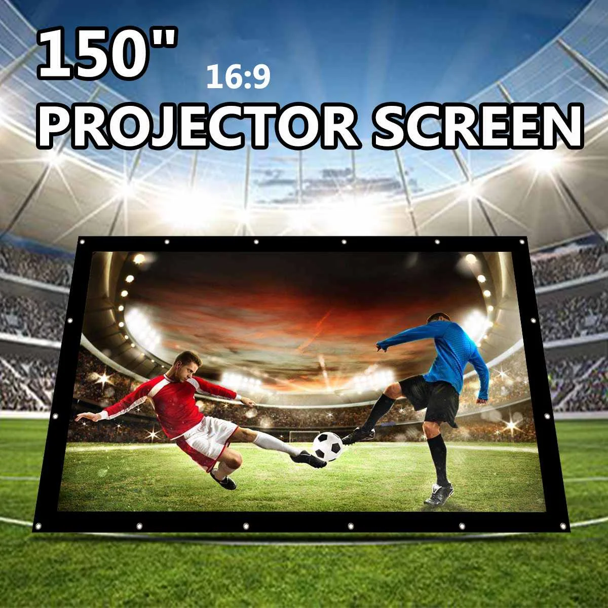 250 дюймовый экран для проектора 16:9 HD домашнего кинотеатра|Проекционные экраны| |