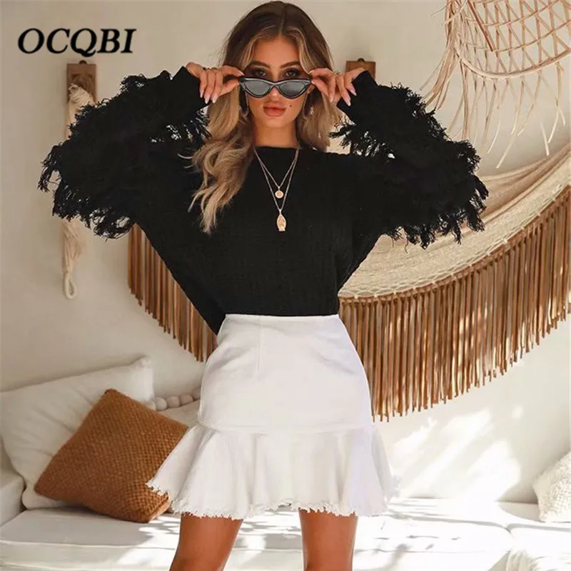

Womens Sweaters Fashion 2020 Winter Korean Fashion Casual Tassel Sweater Women Pullover