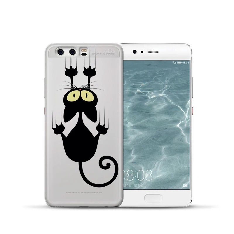 Роскошный чехол с рисунком кота для Huawei Mate 9 10 20 30 P8 P9 P10 P20 P30 P Smart Lite Plus Pro, чехол для телефона Etui funda capa