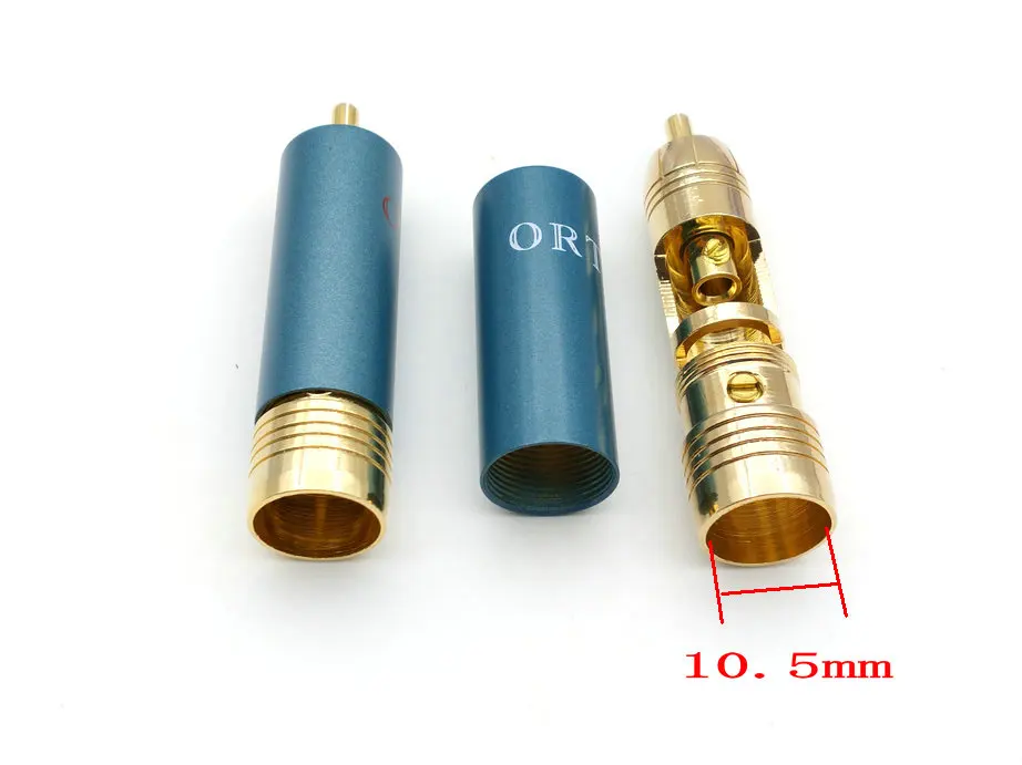 10 шт. Медный позолоченный разъем RCA Без припоя|plug gold|plug connectorplug rca |