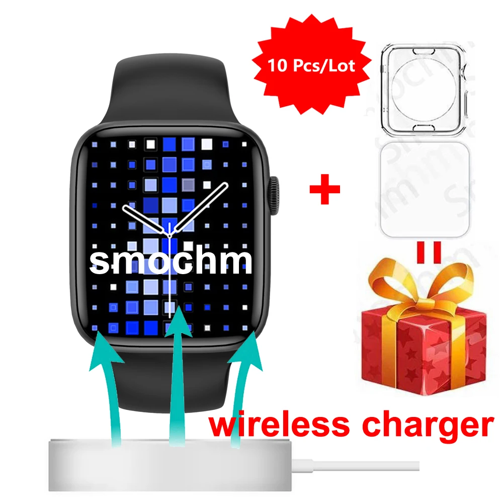 

Smochm 10PCS/Lot WholesaleDT7 Smart Watch 1.8inch Full Screen Waterproof Large Battery Men's BluetoothGPS Tracker IWO Smartwatch