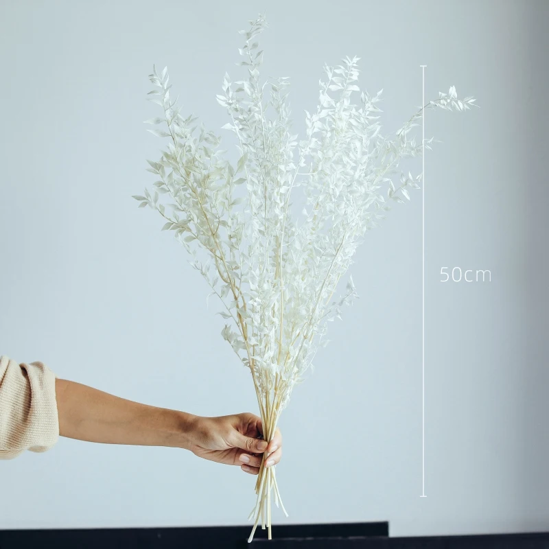 

5pcs Artificial Leaves Dried Preserved Plants Rich Leaf,Home Decoration Accessories Living Room Gazebos House Essentials Plantas