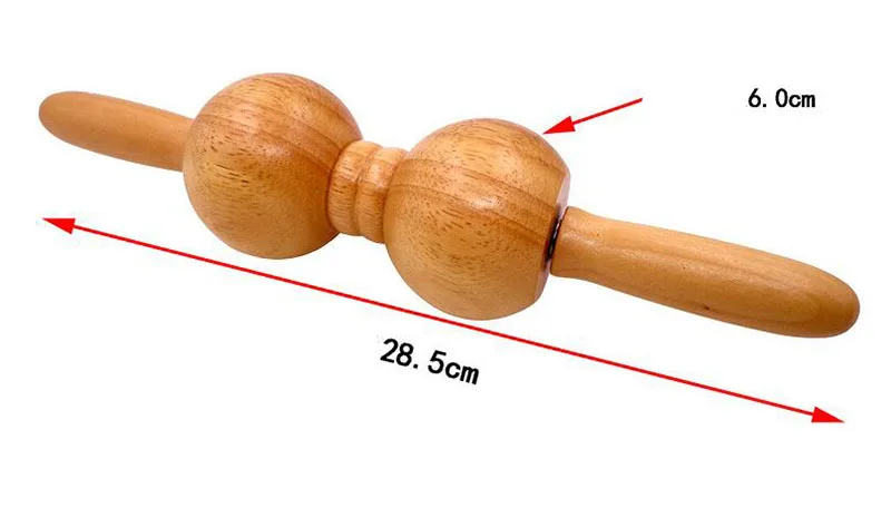 Деревянный роликовый массажер для спины и ног массажный молоток из массива