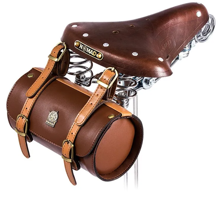 Винтаж велосипедное седло старый Стиль задняя подвеска сумка Аксессуары для