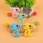 510 шт., Силиконовые Прорезыватели для зубов в форме динозавра