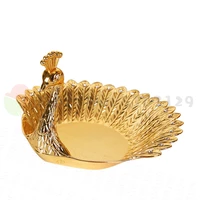 new elegant plate luxury delicate bird style dried dish fruit plate snack tray home nut bowl for table decoration