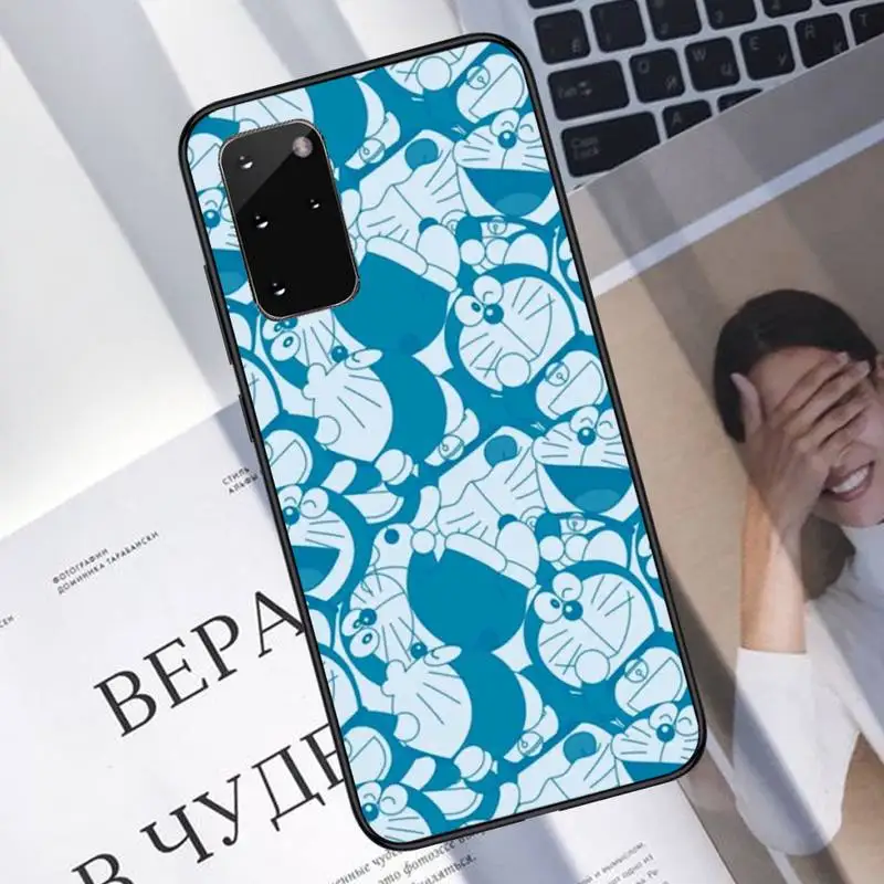 

Cute Cartoon Doraemon Phone Case For Samsung A40 A31 A50 A51 A71 A20E A20S S8 S9 S10 S20 Plus note 20 ultra