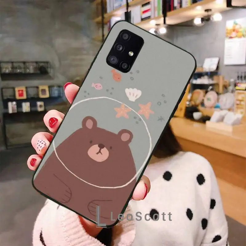 

Girl cute series cartoon Phone Case For Samsung A40 A50 A51 A71 A20E A20S S8 S9 S10 S20 Plus note 20 ultra 4G 5G