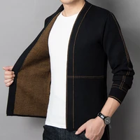 5923 black grey kimono cardigan coat men buttons casual outerwear sweater coat male slim cotton spring autumn knitted cardigan